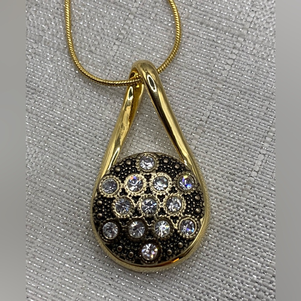 Gold Infinity Pendant - Ginger Snap & Co. Snap Button Necklace - 18mm/20mm